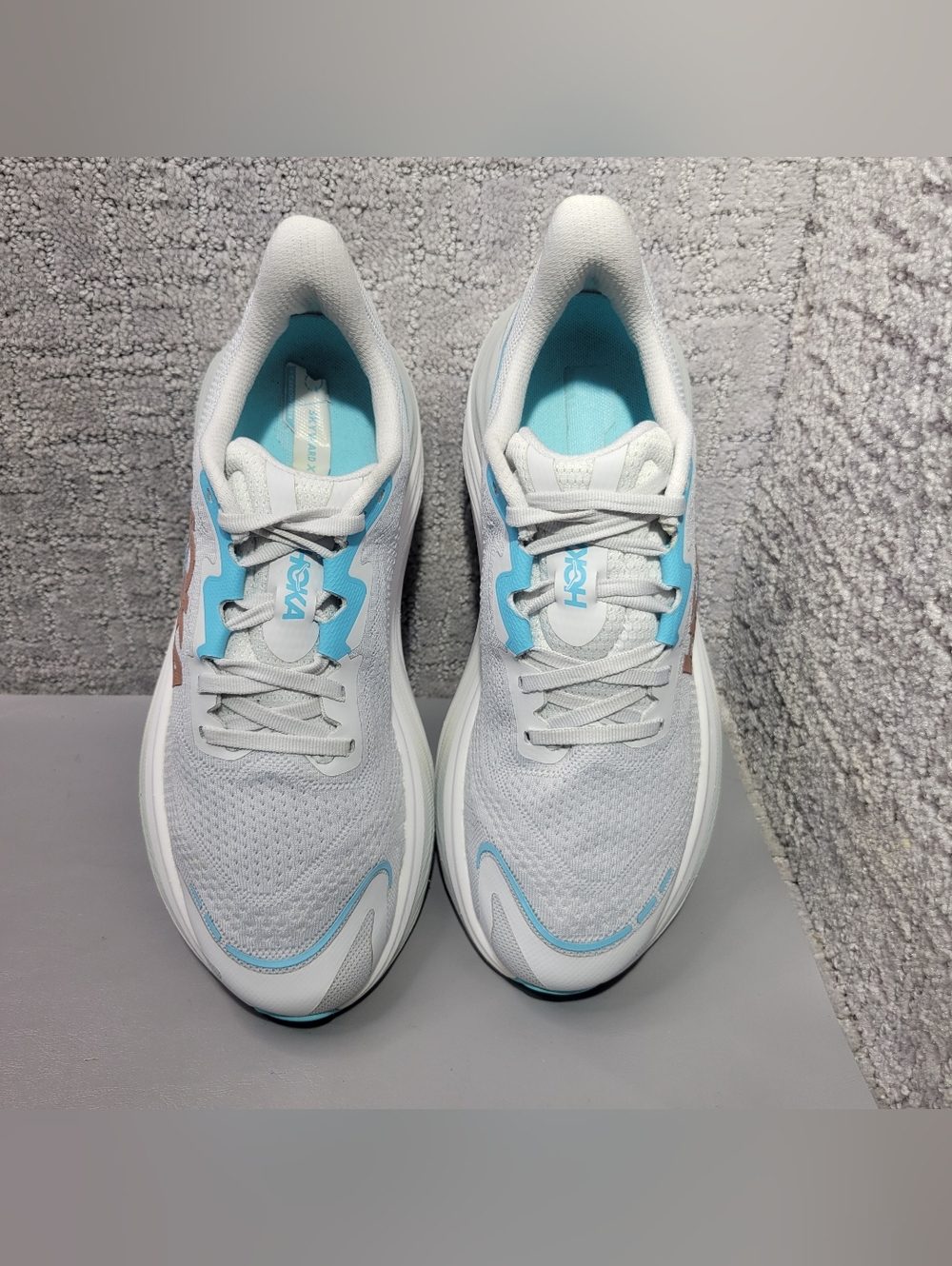 Hoka One Skyward X Women's Size US 9B Cosmic Grey/Rose Gold Athletic Sneakers. - Picture 9 of 12